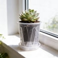 thumbnail image 4 of Orchidée Transparente Orchidée avec Trous pour Succulente Convient pour Fleurs d'Intérieur et d'Extérieur pour Mur Jardin Bancs de Rempotage pour l'Extérieur Pot de Fleurs en Ciment Pot de Fleurs Tissé Sac en Filet Fleur pour Bricolage Céramique, 4 of 8