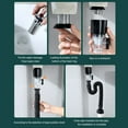 thumbnail image 3 of Sink Drain Pipe, Odor Proof Sink Sewer Pipe Stainless Steel  for Home Use, 3 of 7