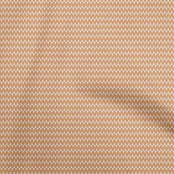 oneOone Cotton Cambric Orange Fabric Geometrical Sewing Material Print Fabric By The Yard 42 Inch Wide-aB