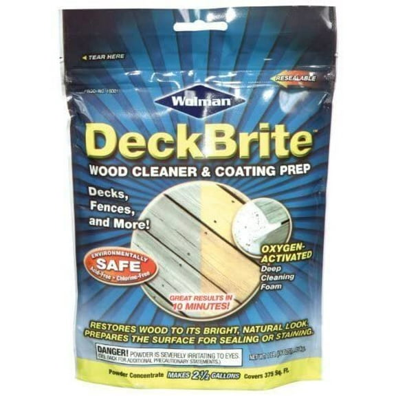 Rust-Oleum Wolman Deckbrite Wood Cleaner - Powder, Deck Prep - 1-Pound
