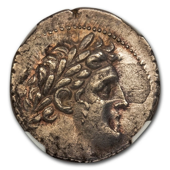 Phoenicia Tyre Silver Shekel (126-5 BC-67-8 AD) AU NGC