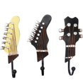 thumbnail image 1 of Cabeza De Guitarra Retro Ganchos De Resina Ropa Sombrero Llaves Colgador Gancho Montado En La Pared Estante De Almacenamiento Para Sala De Estar 3 Unids/Set Moyic OD013539-00, 1 of 6