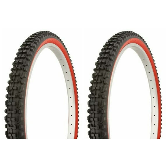 Tire set. 2 Tires. Two Tires Duro 26" x 2.10" Black/Red Side Wall HF-107. Bicycle Tires, bike Tires, beach cruiser bike Tires, cruiser bike Tires