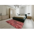 thumbnail image 4 of Ahgly Company Indoor Square Patterned Cranberry Red Area Rugs, 8' Square, 4 of 6