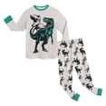 thumbnail image 5 of CAICJ98 Boys Pajamas Cotton Planet Pjs Toddler 2 Piece Sleepwear Kids Boys' Clothing Sets (Green,3-4 Years), 5 of 7