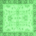 thumbnail image 1 of Ahgly Company Indoor Square Oriental Emerald Green Traditional Area Rugs, 7' Square, 1 of 4