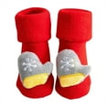 thumbnail image 1 of Zanarzt Chaussettes Pantoufles pour Enfants Filles Garçons Chaussettes de Noël Automne et Hiver Épaissies Enfants Nouvel An Chaussettes Rouges Bébés Tube Moyen Chaussettes en Coton Épaissies Blanc,0-1 Ans, 1 of 3