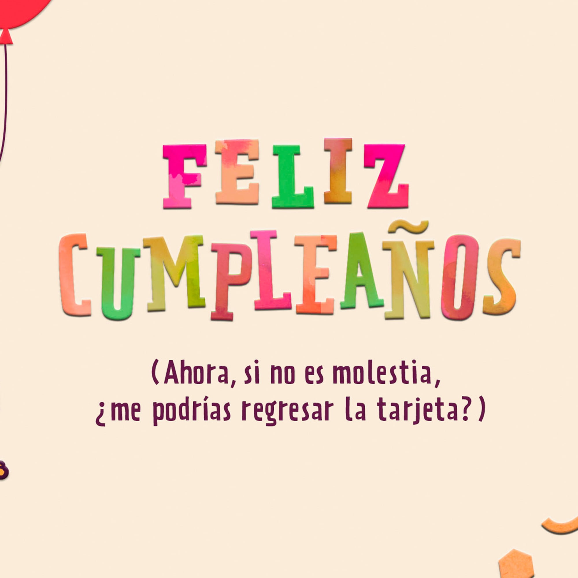 Hallmark VIDA Spanish-Language Funny Birthday Card (This Card Is Rented)