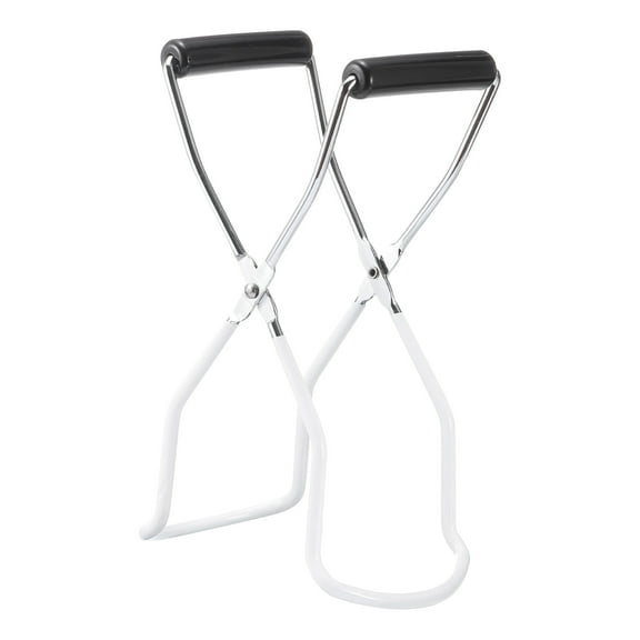 Canning Jar Lifter Tongs, Jar Lifter with Rubber Grips Handle, White