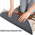 thumbnail image 3 of Pioneer Flower Floral Print Pattern Hot Yoga Mat Towel Non Slip for Hot Yoga - Quick-Drying Yoga Mat Cover with 4 Corner Pockets with Travel Bag - Hot Yoga Towel Non Slip 74"x26", 3 of 6