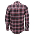 thumbnail image 3 of Men’s Premium Cotton Button Up Long Sleeve Plaid Comfortable Flannel Shirt (#13 - Red/Black/Grey, XL), 3 of 3