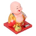 thumbnail image 3 of Buddha Statue, Monk Decoration Energy Saving Auto Shaking Hand Solar Power  for Indoor L,S, 3 of 7