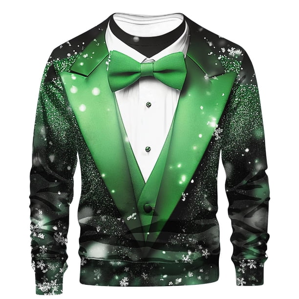 Sudaderas sin capucha para hombre, estilo casual, con estampado de moda, sudadera de manga larga, blusas de manga larga con cuello redondo, camisas, blusas para hombre, poliéster