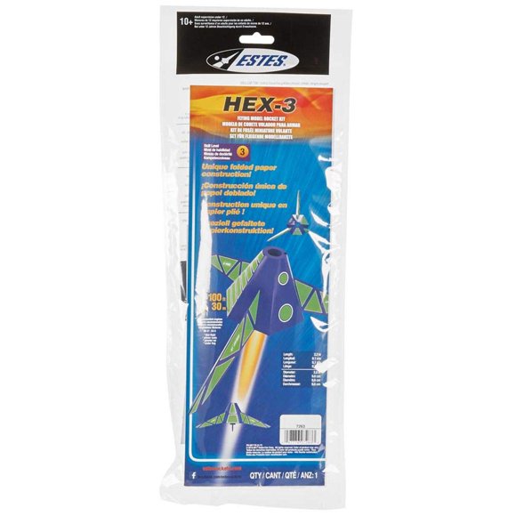 Estes EST7263 18 mm Hex 3 Standard Rocket Kit