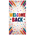 thumbnail image 2 of Welcome Back Banner Decorative Stars Twirls Design Celebratory Backdrop Perfect Party Supplies Reception Decorations Office Events Photography Props, 2 of 4