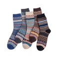 thumbnail image 2 of Dyfzdhu 5 Pairs Autumn Winter Thickened Thermal Crew Socks Comfortabl Breathable Printed Tube Socks, 2 of 9