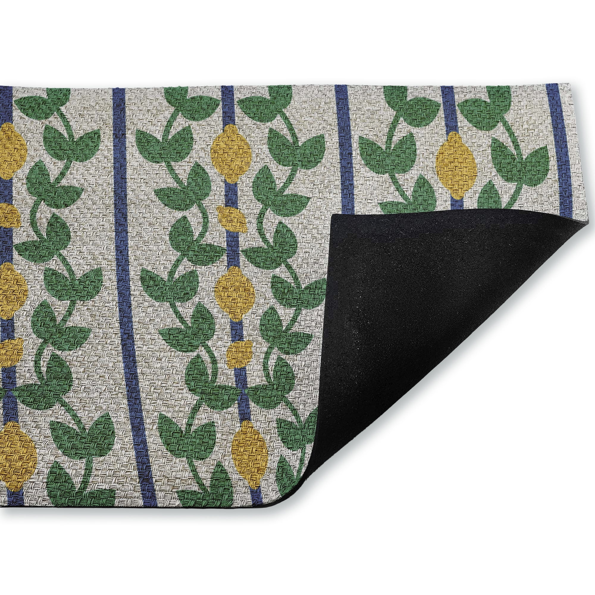 Stupell Industries Mediterranean Lemon Vines Printed Outdoor Imitation Sisal Floor Mat, design by Lil' Rue