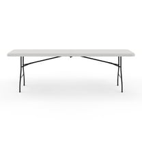 Staples 8' x 30" Heavy Duty Plastic Folding Table White Granite (79233/54273)