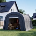 thumbnail image 3 of VENTOPYR 10'x20'Heavy Duty Carport ,Portable Outdoor Canopy Garage with Waterproof PE Roof and Steel Frame, 3 of 8