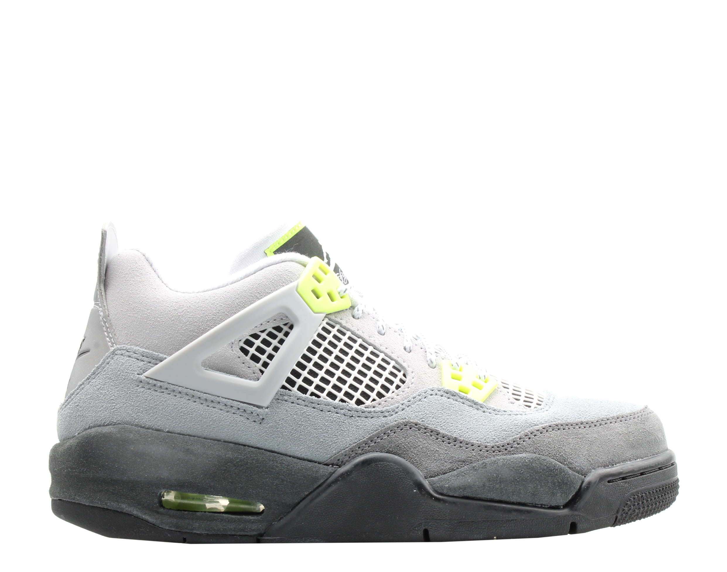 Nike Air Jordan 4 Retro SE (GS) Grey/Volt Big Kids Basketball Shoes CT5343-007