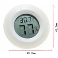thumbnail image 2 of Mini LCD Digital Thermometer Hygrometer Round Temperature and Humidity Tester Sensor Probe for Freezer 10 Pcs,10 x Round electronic thermometer and hygrometer,White, 2 of 6