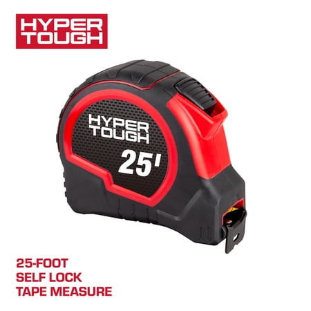 Hyper Tough 25ft Self-Lock Steel Tape Measure
