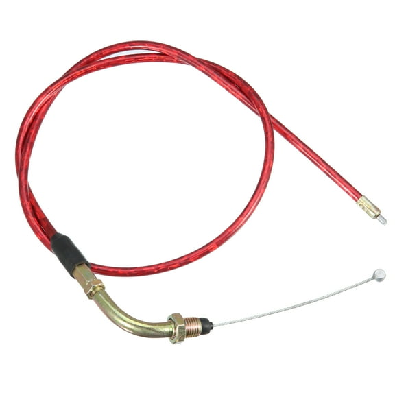 Throttle Cable 34'' Replace Motorbike Elbow Throttle Cable for 50cc 70cc 90cc 110cc 125cc 250cc ATV Red
