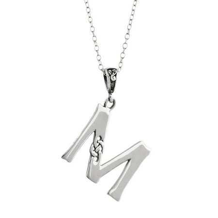 celtic initial knot sterling pendant letter necklace silver dialog displays option button additional opens zoom