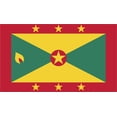 thumbnail image 1 of 2-Pack Grenada Flag Decal Sticker | 5-Inches By 3-Inches | Laminated Vinyl Decal | PDS436, 1 of 1