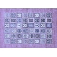 thumbnail image 1 of Ahgly Company Indoor Rectangle Abstract Blue Modern Area Rugs, 2' x 5', 1 of 4