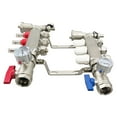 thumbnail image 1 of INTBUYING 3-Branch Floor Heating Water Distributor PEX Radiant Floor Heating Manifold Set Stainless Steel, 1 of 9