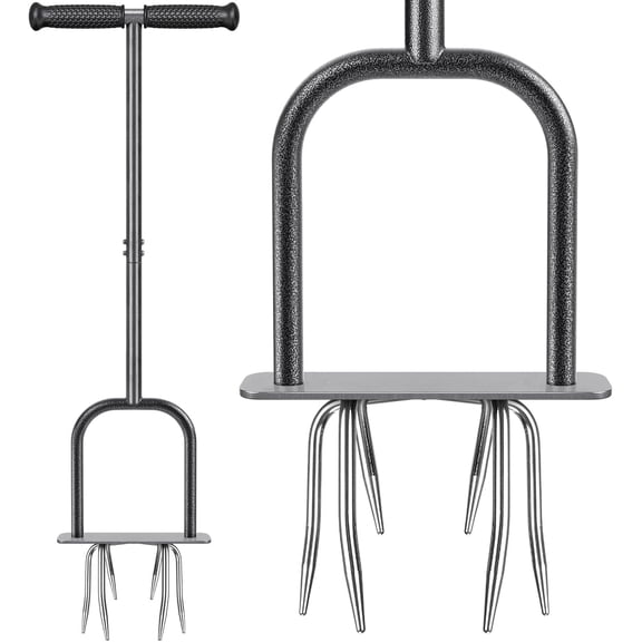 Runstore Garden Manual Twist Tiller, All-Steel Claw Cultivator with 6 Curved Claws, Heavy Duty Hand Tiller Garden Claw for Gardening Bed & Flower Box