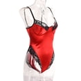 thumbnail image 3 of Lencería de mujer Sexy Hollow Lace Jumpsuit Erotic Nightwear Body, S, Rojo Scienceny XX000113-01, 3 of 7