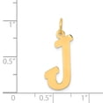 thumbnail image 3 of 14K Yellow Gold Charm Pendant Themed 17 mm 8-11 Small Script Initial J, 3 of 3
