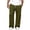 Army Green, variant on HomeDM Men's Sweatpants with Pockets Open Bottom Jogger Gray Athletic Lounge Pants Size L