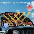 thumbnail image 4 of Uorisanigo Aesthetic Mushroom Windshield Sunshade Fit for 2018-2025 Jeep Wrangler JL JLU & 2020-2025 Jeep Gladiator, Foldable Front Window Shade Sun Visor Protector Blocks UV Rays Keep Interior Cool, 4 of 7