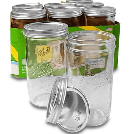9ea - 24 Oz Ball Mason Jars by Paper Mart