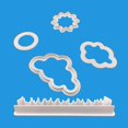 thumbnail image 1 of 5pcs Cloud Shaped Cake Mold, Plastic Cookie Mold, Baking Tools, 1 of 4