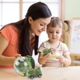 thumbnail image 1 of Dibujos animados lindo muñeca carreras RC pequeño vehículo dinosaurio en forma de coche reloj analógico juguetes, 1 of 4