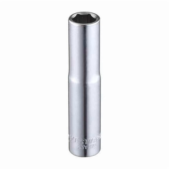 Westward Socket, Steel, Chrome, 9/32 in 53YR23