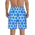 thumbnail image 3 of Mens Swimming Shorts Swimwear Star Of David Israel Geometric Texture Men Trunks Swimsuit Beach Wear Boardshorts, 3 of 6