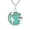 Other, variant on Traveler World Map Mother Earth Green Turquoise Sterling Silver Necklace