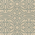 thumbnail image 6 of SAFAVIEH Outdoor LND134K Linden Collection Aqua / Cream Rug, 6 of 6