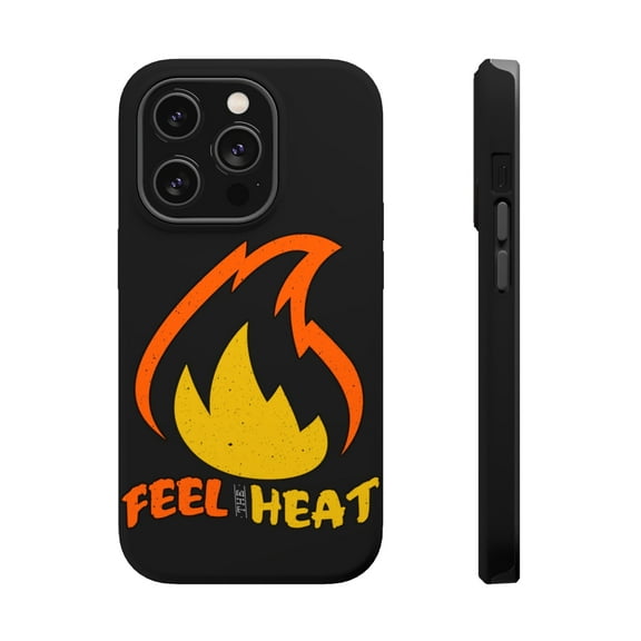 DistinctInk Tough Case for Apple iPhone 15 PRO (6.1" Screen), Compatible with MagSafe Charging - Feel The Heat