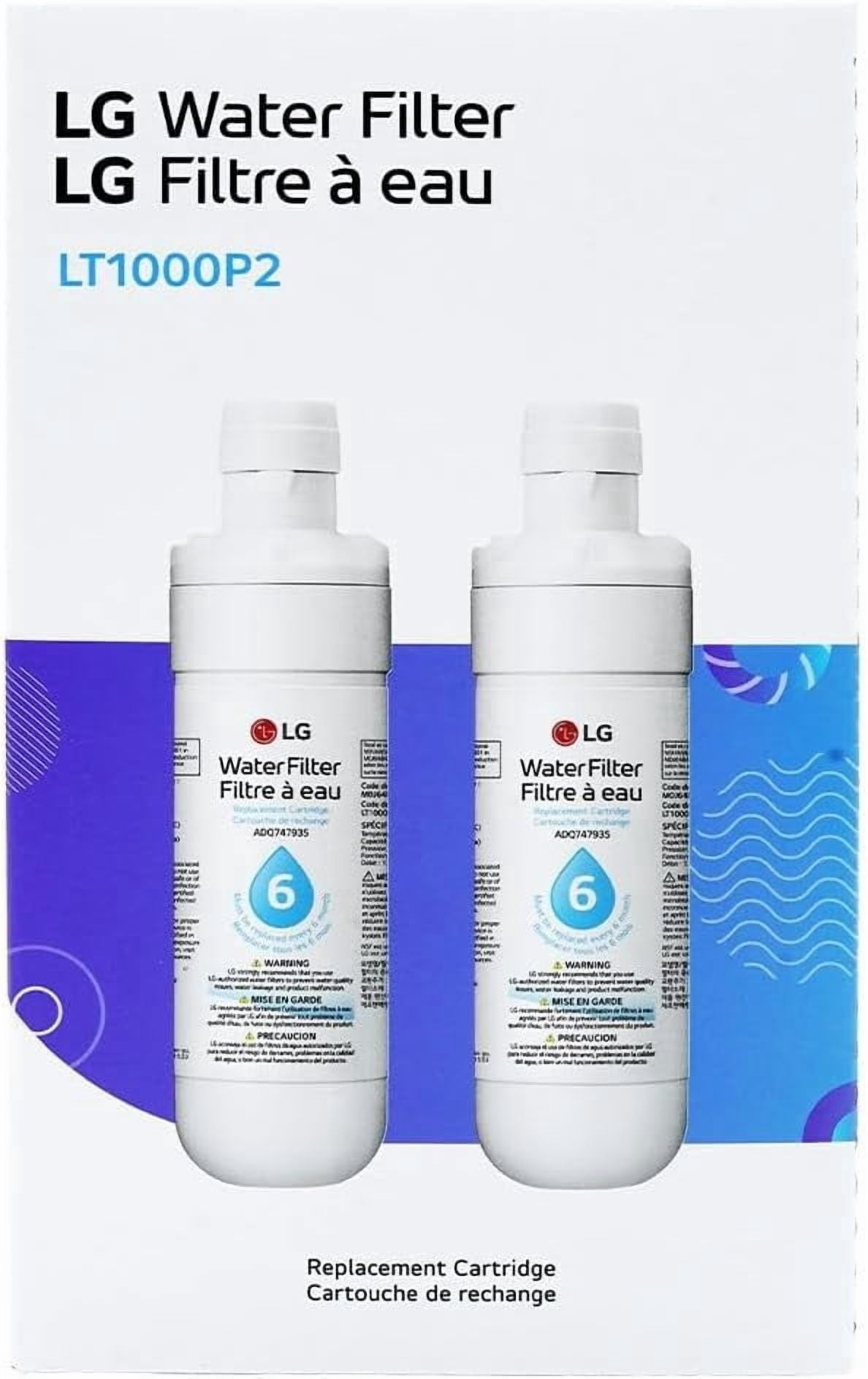 1-Pack LT1000P Refrigerator Water Filter Replacement Compatible with LG LT1000P2, ADQ74793502, MDJ64844601