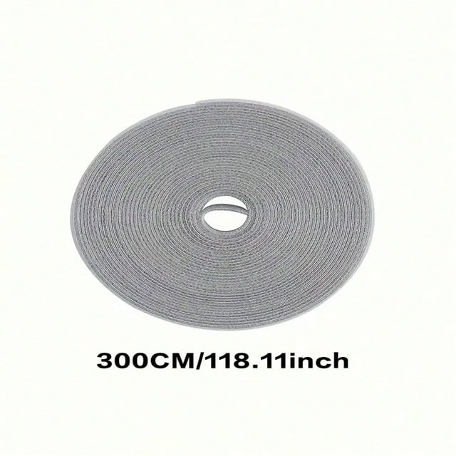 CHOK 1 Roll Wire Cable Binding Strip Hook Loop Wire Organizer Reusable Fastening Tape Cable Ties Multi-Purpose Cord Organizer Computer And TV Wire Storage Magic Tape Strap For Earphone/