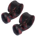thumbnail image 1 of Reaction Tackle Fishing Rod Socks - Fishing Pole Sleeves and Covers for Baitcasting Rods, Spinning Rods Black/Red (Point-Spin-4), 1 of 4