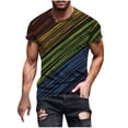 thumbnail image 1 of T-shirt à Manches Courtes Imprimé pour Hommes Col Rond Mode Décontractée Manches Courtes, 1 of 5