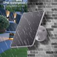 thumbnail image 3 of Solar Panel for Security Camera  IP65 Waterproof 4W/ 5V Solar Panel 360° Adjustable Mounting  9.84ft USB Cable Support Continuously Supply Power  Black, 3 of 6