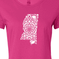thumbnail image 4 of Inktastic Mississippi Silhouette Mandala Women's T-Shirt, 4 of 5